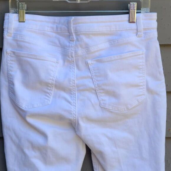 Talbots White Flawless Petal Pusher Jeans no Cuffs size 8P - Picture 4 of 11